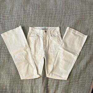 & Other Stories Flare White High-Rise Jeans